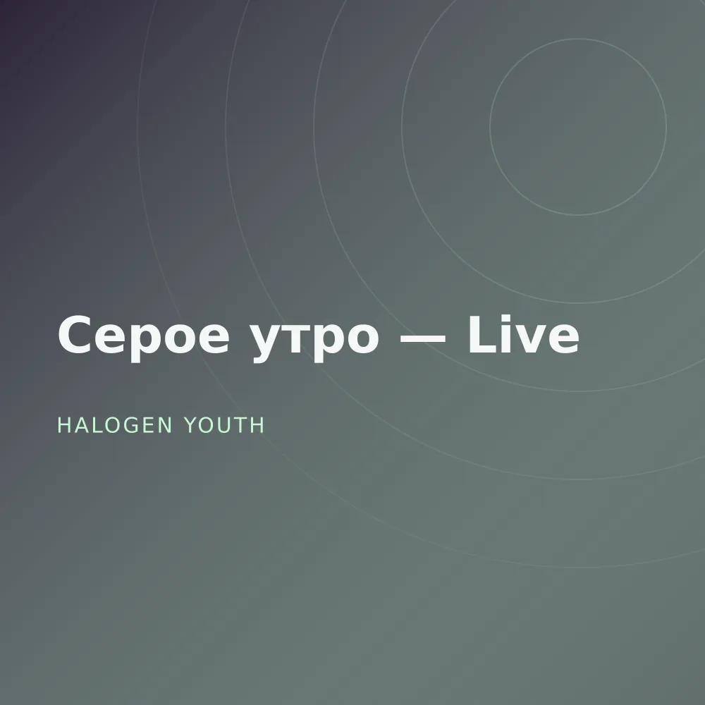 Серое утро — Live