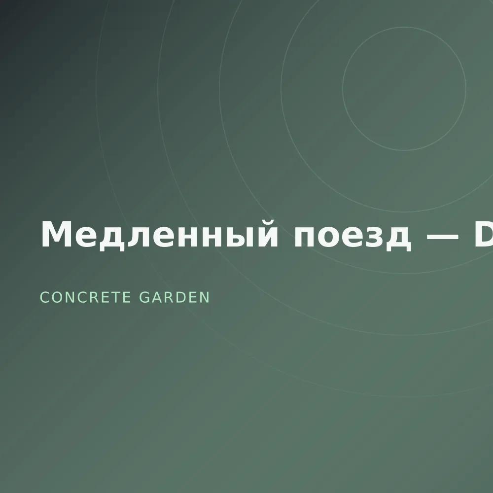 Медленный поезд — Deluxe