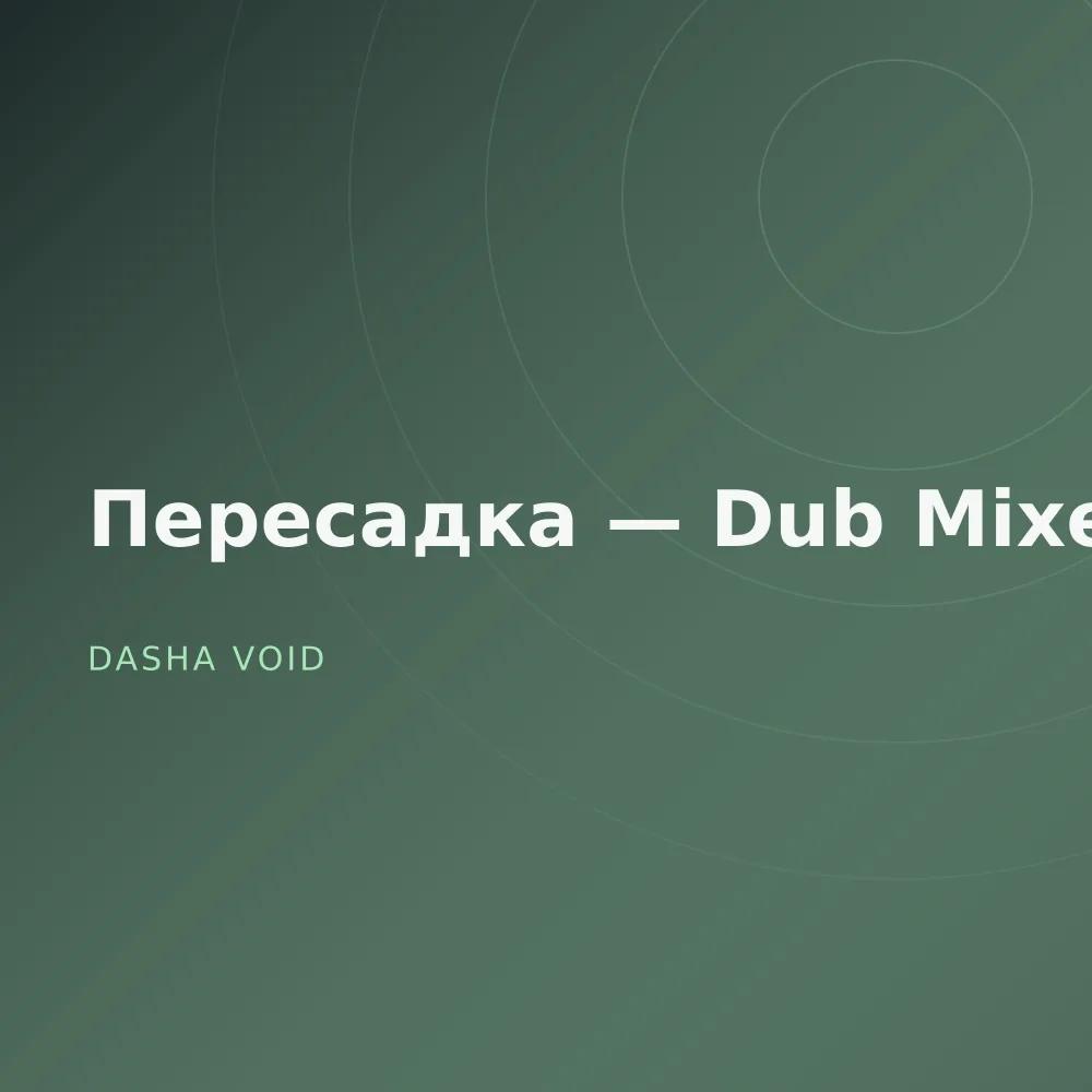 Пересадка — Dub Mixes